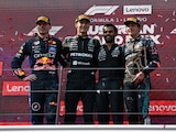 El podio del GP de Austria con la victoria de George Russell