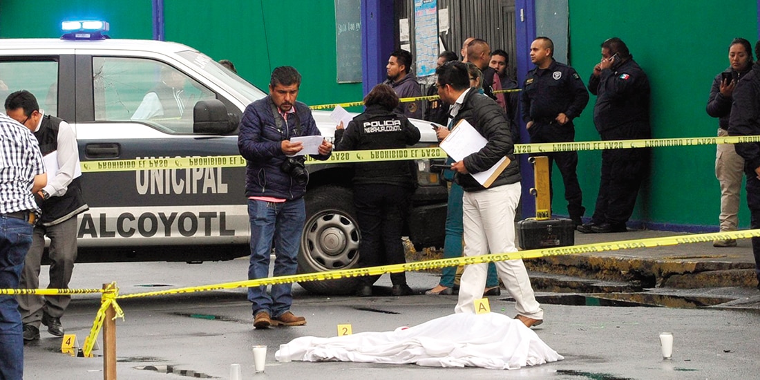 Un hombre fue asesinado afuera de una escuela en Edomex, en foto de archivo.