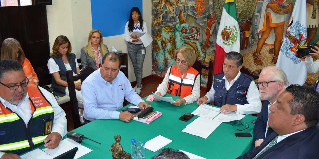 Simulacro 2023 se relaiza con éxito en Coyoacán.