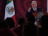 AMLO en su conferencia matutina de este martes 19 de abril del 2022.