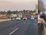 Reportan 15 peregrinos lesionados por choque en la México-Puebla.