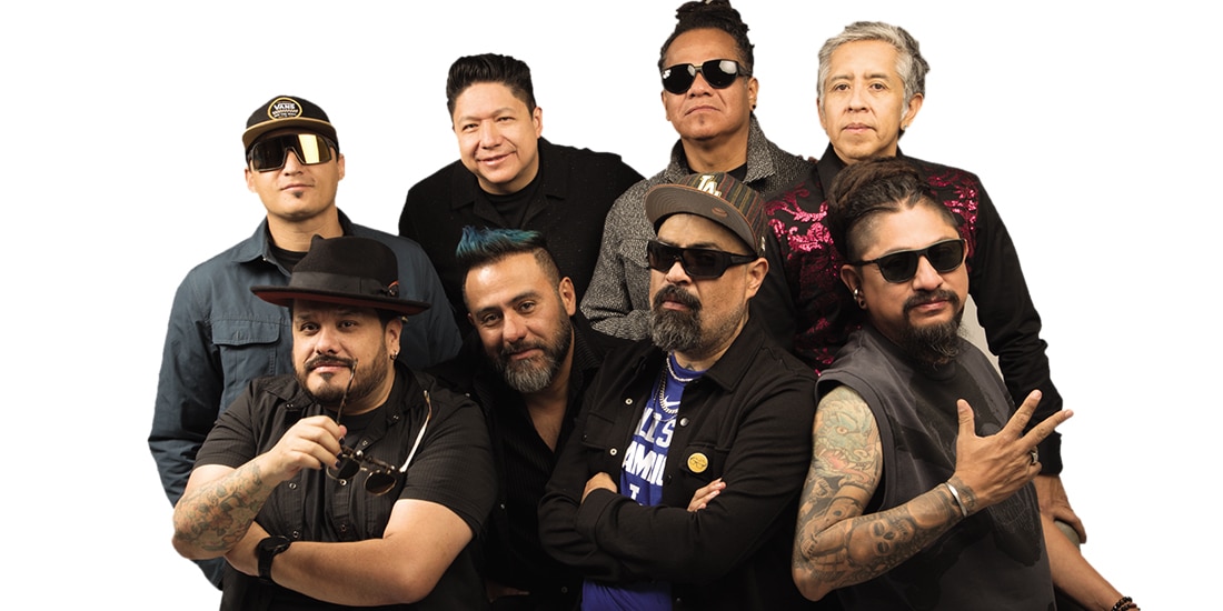 Los integrantes de Panteón Rococó, en una sesión de fotos.