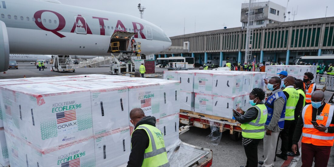 Kenia recibe donaciones de biológicos por parte de Covax, el pasado 5 de septiembre.