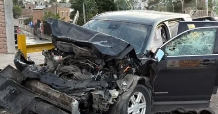 Así quedó la camioneta de Yanin Campos tras el accidente en el que perdió la vida