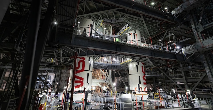 Hangar 3 del Edificio de Ensamblaje de Vehículos del Centro Espacial Kennedy de la NASA en Florida