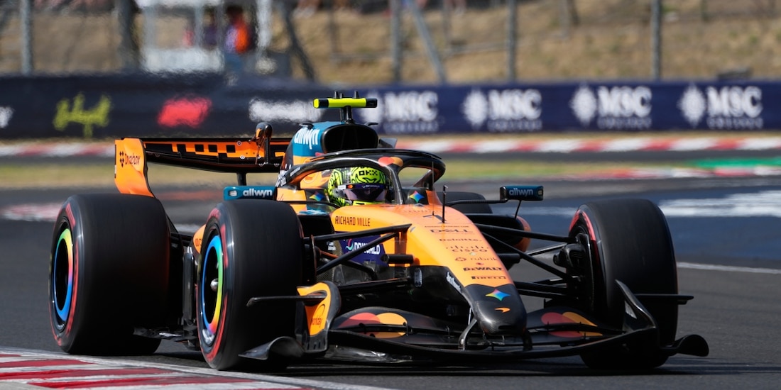 Lando Norris en la qualy del GP de Hungría de F1