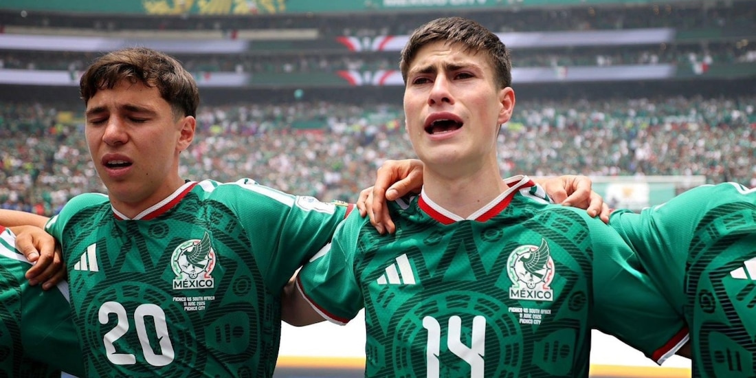 Armando González y Mateo Chávez en el debut de la Selección Mexicana ante Sudáfrica en la Copa del Mundo 2026