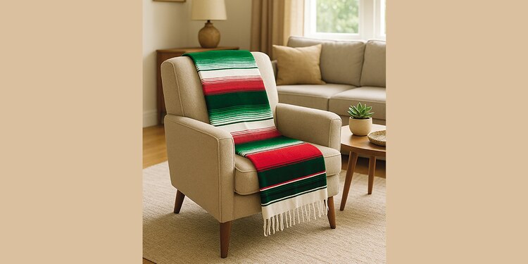 Un sarape puede dar un toque especial.