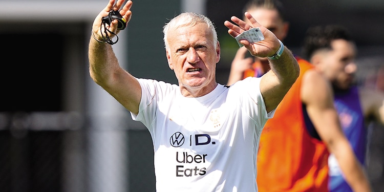 El estratega, ayer, en un entrenamiento.