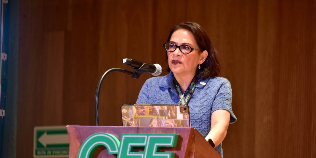 La directora general de CFE, Emilia Esther Calleja
