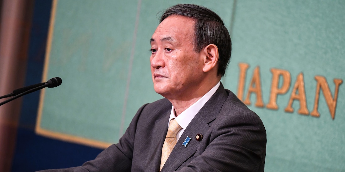 Yoshihide Suga.