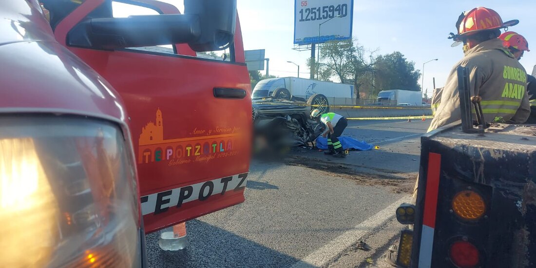 Accidente en la México-Querétaro.