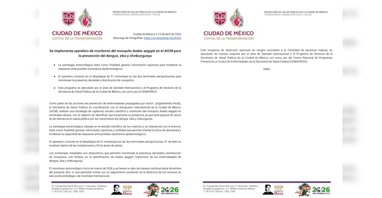 Comunicado de la Secretaría de Salud de la CDMX