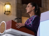 Cladia Sheinbaum este jueves en Palacio Nacional.