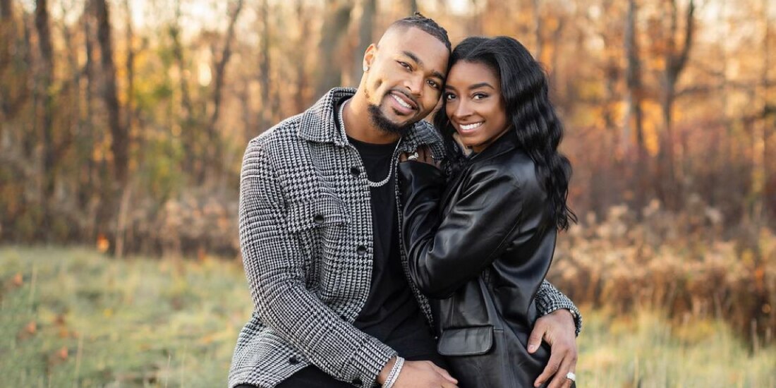 Simone Biles manda romántico mensaje a su esposo