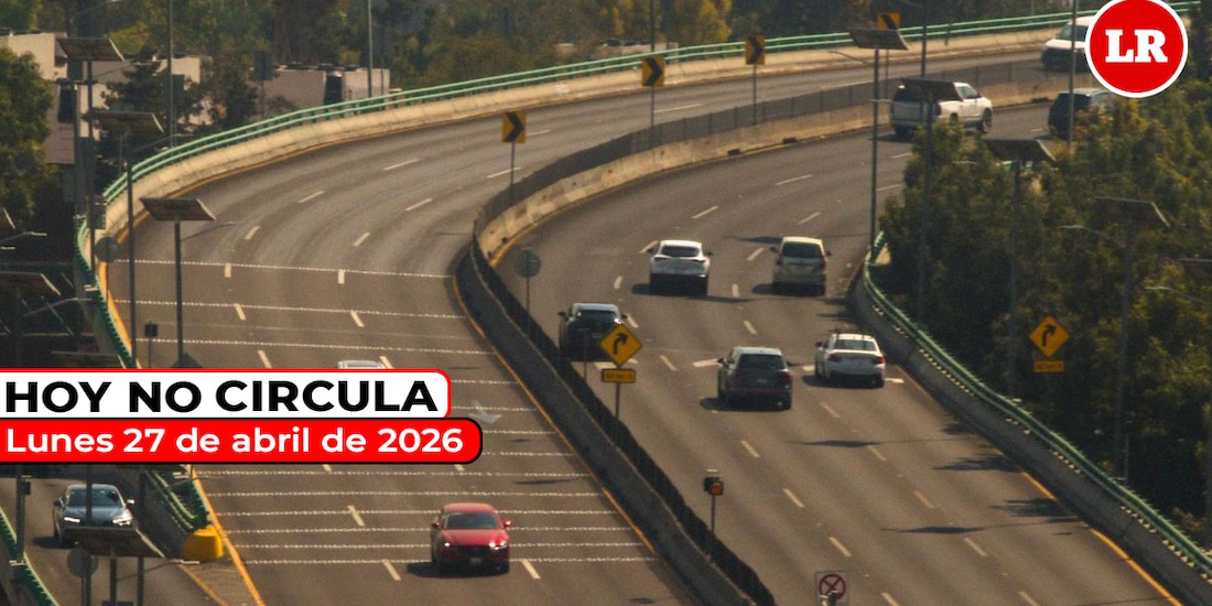 Te compartimos cómo aplica el Hoy No Circula este lunes 27 de abril de 2026 en la Zona Metropolitana del Valle de México.