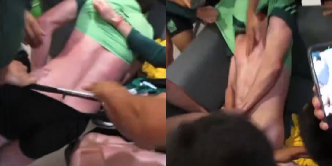 Mateo Chávez y su terrible ataque durante la concentración.