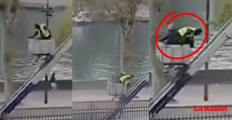 VIDEO de ladrones huyendo del Museo del Louvre