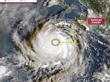 Imagen satelital del huracán "Polo".