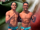 Osmar Olvera y Juan Celaya obtuvieron el oro en trampolín de 3m sincronizados.