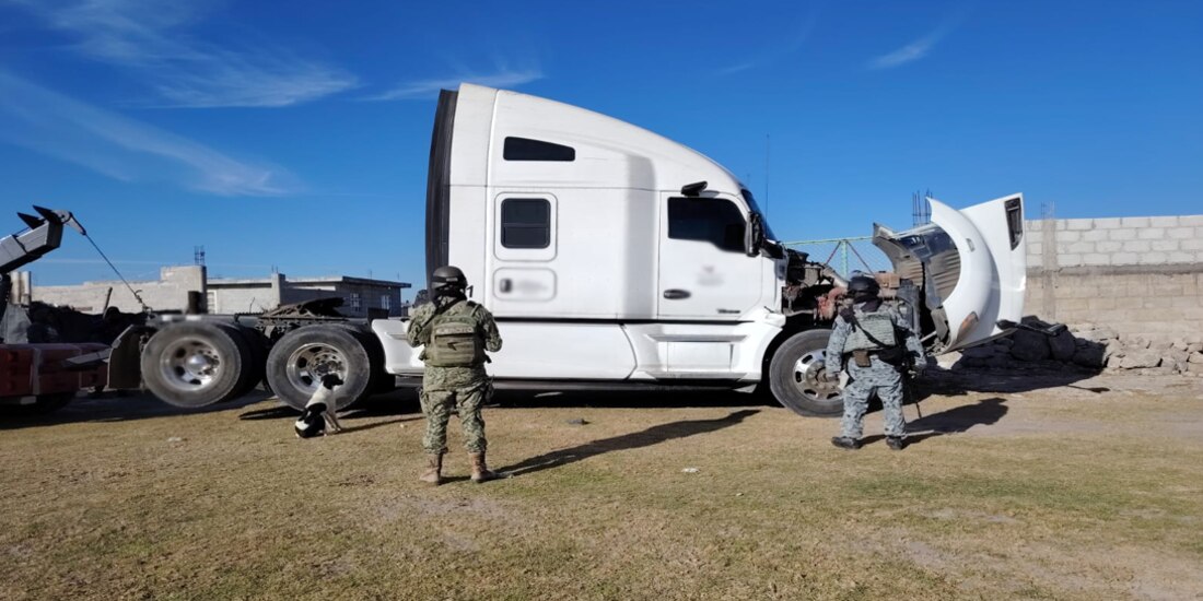 Acción de seguridad de parte de fuerzas federales en Puebla.