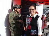 En la imagen la Alcaldesa de Ecatepec, Azucena Cisneros Coss.