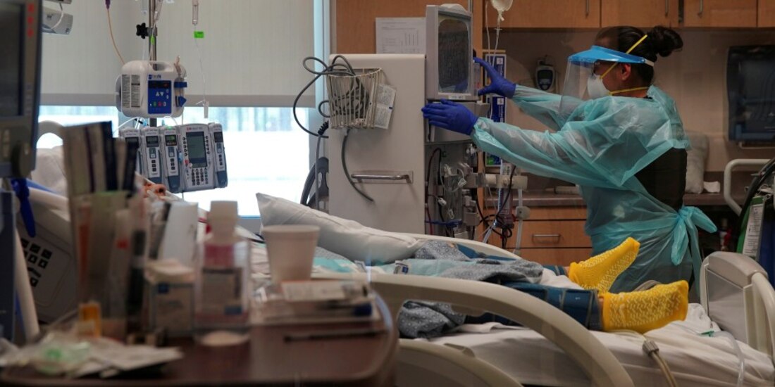 Hospital para la atención de COVID-19 en México.