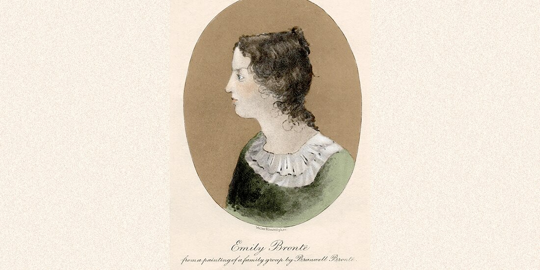 Emily Brontë (1818-1848), en un retrato hecho por su hermano Branwell.