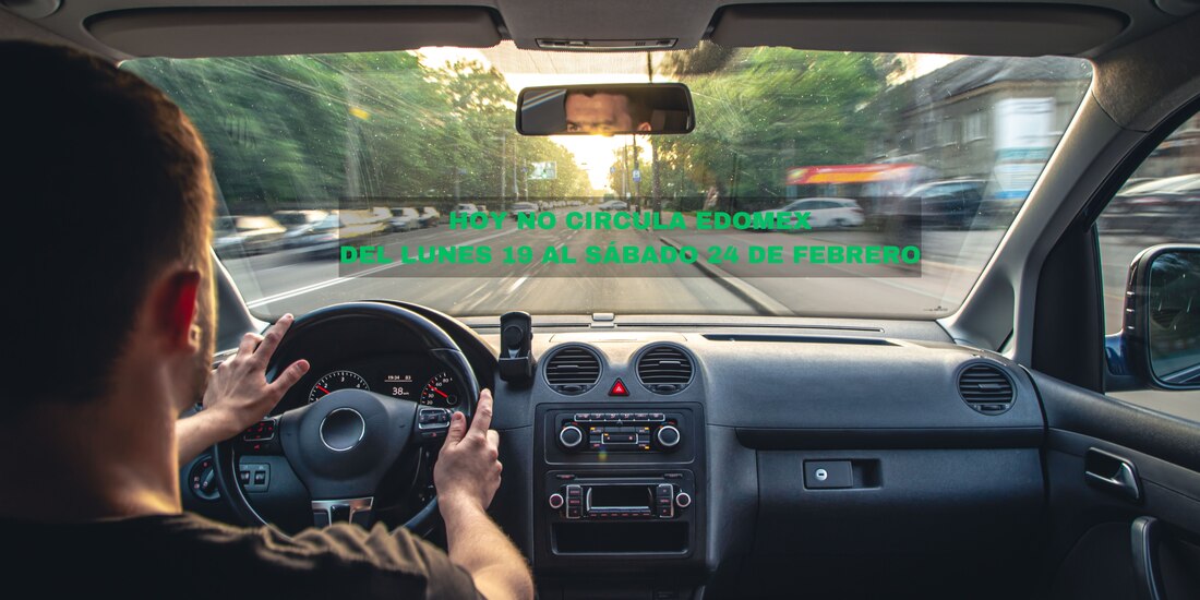 Calendario del Hoy No Circula en el Estado de México para la semana del lunes 19 al sábado 24 de febrero de 2024.