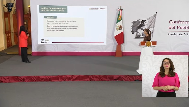 Presentación en la Mañanera del Pueblo.