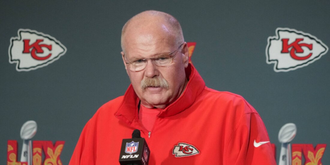 Andy Reid, durante una conferencia de prensa en Nueva Orleans, ayer.