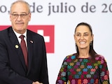 La Presidenta Claudia Sheinbaum y el presidente de la Confederación Suiza, Guy Parmelin.