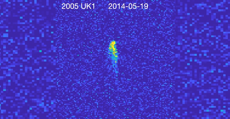 Asteroide 2005 UK1 visto en 2014