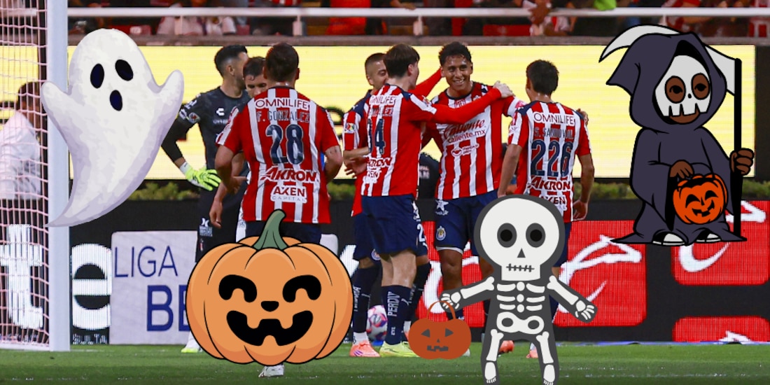 Jugadores de Chivas presumen el disfraz que ocuparán en Día de Muertos.