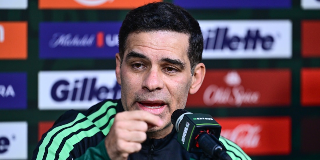 Rafa Márquez en su primera conferencia pre partido con la Selección Mexicana.