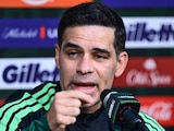 Rafa Márquez en su primera conferencia pre partido con la Selección Mexicana.
