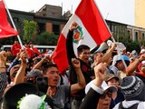Protestas en Perú que exigen nuevas elecciones presidenciales.