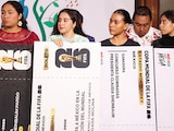 De Izq. a der.: Yolett Cervantes, Brianna Medina, Maira Díaz y Karla Peña, ayer.