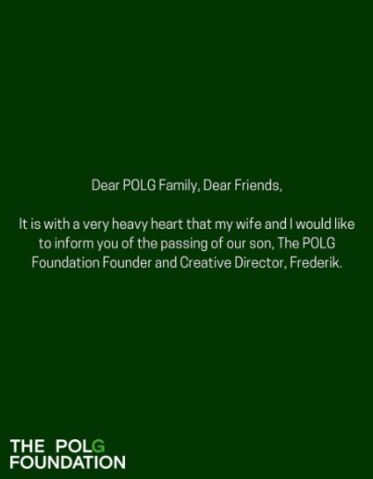 Comunicado oficial de la fundación