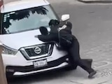 Detenida conductora tras embestir a oficial de Tránsito en San Miguel de Alende, Guanajuato.
