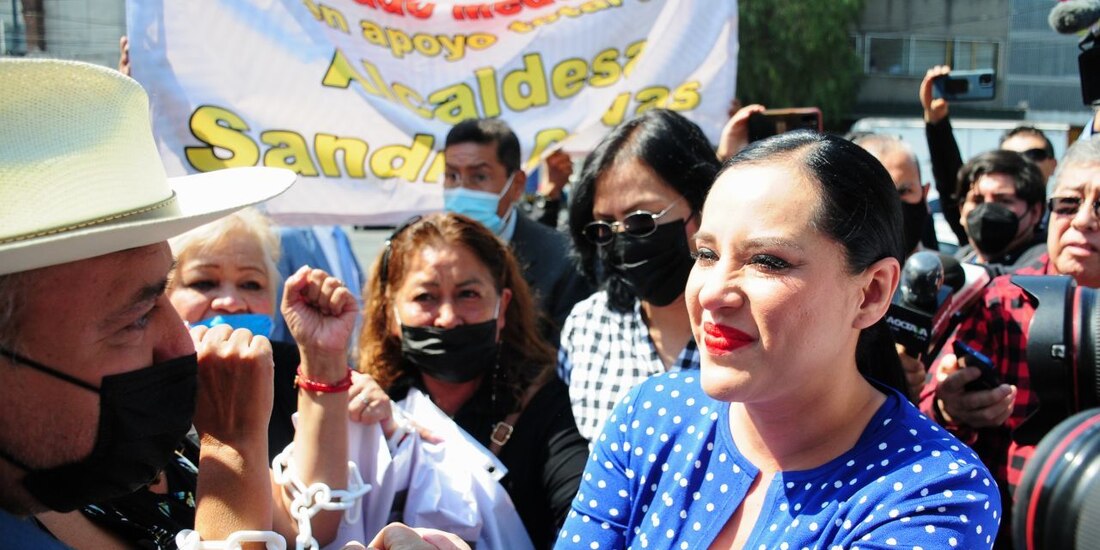 La alcaldesa, antes del inicio de su audiencia del pasado lunes.