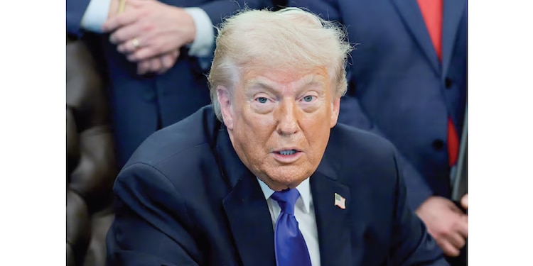 DONALD TRUMP, presidente de EU, en la Casa Blanca, en abril