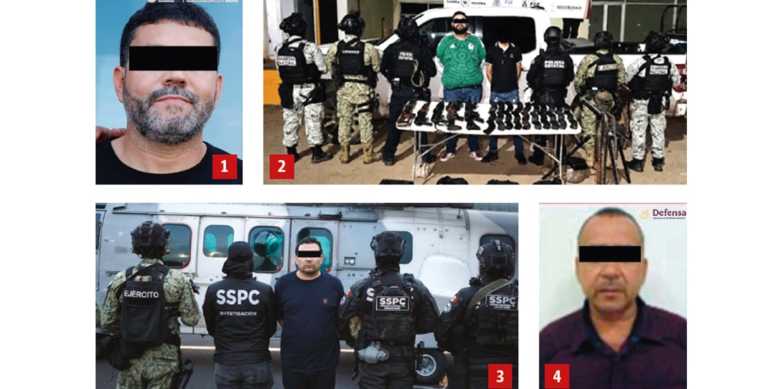 (1) RICARDO “N”, alias El Tío;
(2)Adrián “N”, El 20; (3) Ramón
Ángel “N”, R1, y (4) Alfonso “N”,
Poncho o La Quiringua.