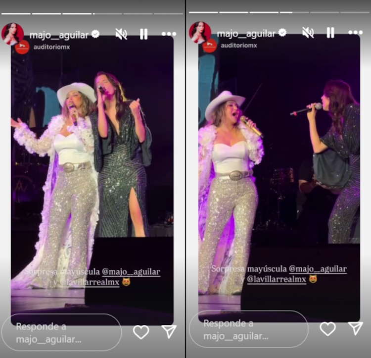 Majo Aguilar y Alicia Villarreal en el Auditorio Nacional.