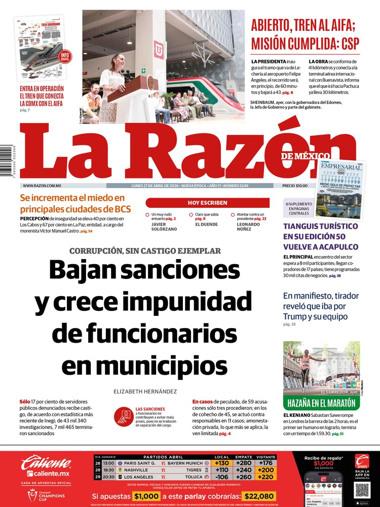 La Razón 27 Abril 2026