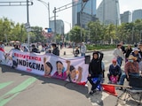 Bloqueo en el cruce de Av. Insurgentes y Paseo de la Reforma en días pasados
