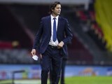 Santiago Solari durante un partido del América en el Torneo Guard1anes 2021 de la Liga MX.