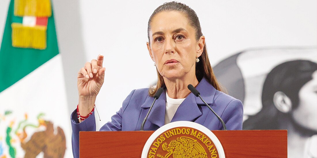 Claudia Sheinbaum, Presidenta de México, en conferencia de prensa.