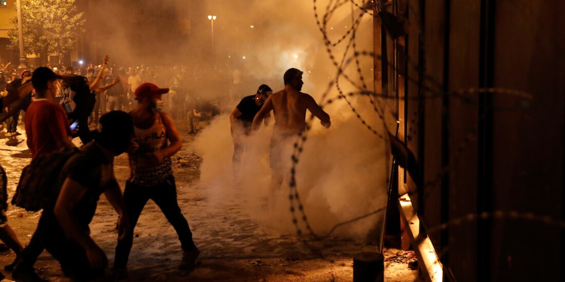 Segundo día de furia en Beirut tras explosión