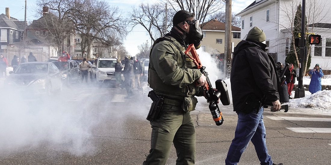 Elementos del ICE en Mineápolis, ayer.